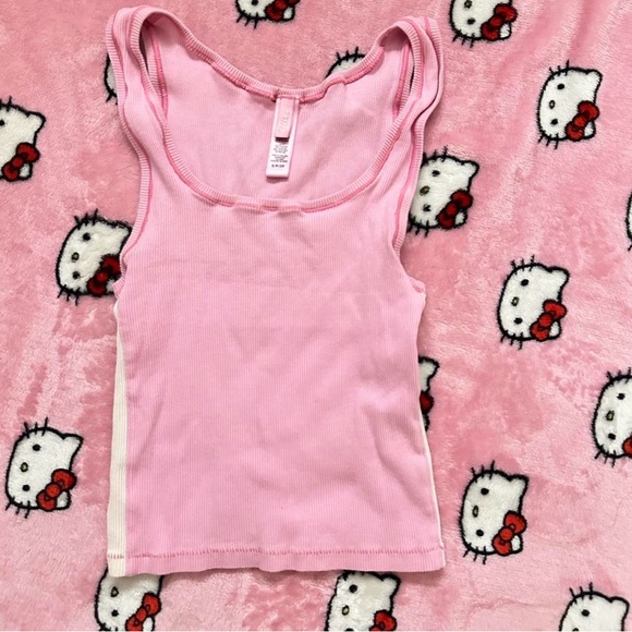 Pink skims Ribbed Tank Top - Picture 4 of 5